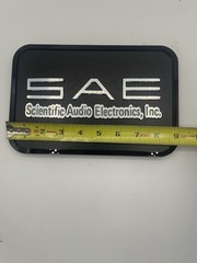 SAE Scientific Audio Electronics Custom Made Wood And Acrylic Sign