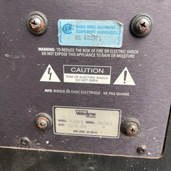 Velodyne Servo F-1500-B 15 inch Powered Subwoofer Power On – Driver Moving