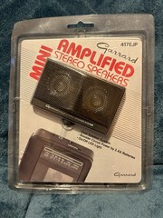 Garrard Mini Amplifier Stereo Speakers 417EJP vintage 3.5mm