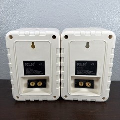 New—KLH 990A-W 100Watt All Purpose Speakers Antique White Indoor Outdoor