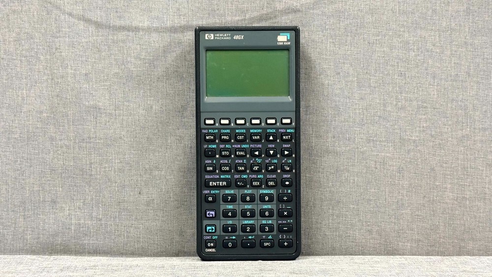 Hewlett Packard HP 48GX Graphing Calculator Black LCD Free Shipping