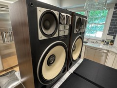 Vintage 1981 Technics SB-G900 Speakers With Redone Covers Tested 300 Watts 8 Ohm