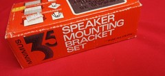 Vintage Realistic Minimus 3.5 Speaker Bracket Set OPEN BOX NIB Complete Set