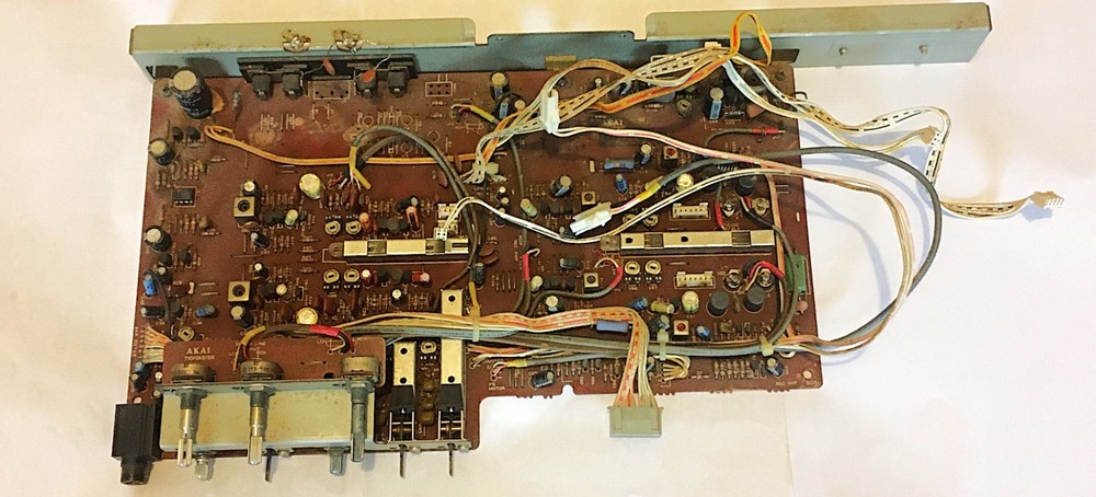 Akai GX-77 Main Board Pre Amp and Volume P.C. T1010A515A (2ED), T1010A515B