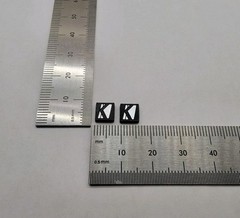 Kicker Tweeter Badge Small Logo Brushed Silver Pair