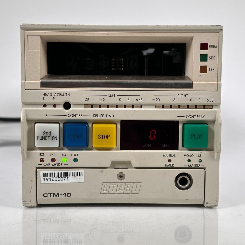 Vintage Otari CTM-10 Broadcast Cart Machine Tape Player CTM-10S
