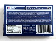 New! BASF Chrome Extra II 90 Type II High Bias Audio Cassette Tape SEALED France