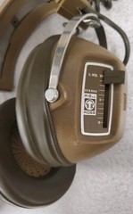 Koss K-6 Corded 1/4 Inch Stereo Headphones 70s Brown 8 Foot Cable