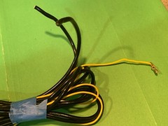 Lenco L75 Vintage Stereo Turntable Parting Out RCA Cable Assembly w/ Ground Wire