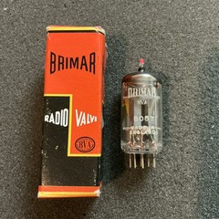 Rare NOS Brimar 6057 Tube SELECTED Yellow T O-Getter 12AX7 ECC83 B339 ECC803S