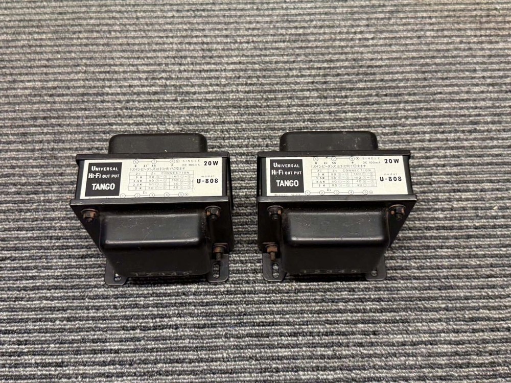 TANGO Hirata U-808 Tube Amp Output Transformer Pair 300B 2A3 KT88 Tested Japan