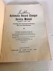 CM-3 Automatic Record Changer Service Manuals 2 & 3 Howard/Sam 1954 1st Edition