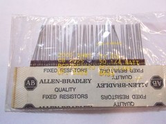 Allen Bradley 2k (2000 ohm) 5% 1/4 watt Carbon Comp Resistors 50pcs
