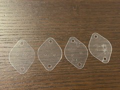 4 New TO-3 Mica Insulators for Output Transistors Pioneer Marantz Sansui (Qty)