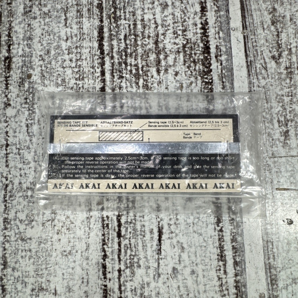 Akai Sensing Tape Kit New Vintage GX 77 Reel To Reel
