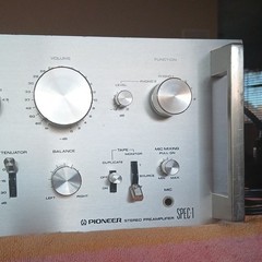 Pioneer SPEC-1 Stereo Preamplifier Preamp Silver AC 120V 60Hz