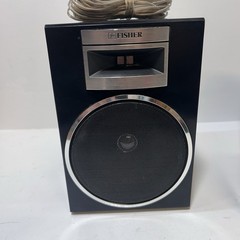 Fisher Bookshelf Speakers Pair Black 2-Way Home Stereo Audio Vintage (PH463)