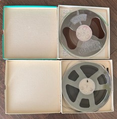 Vintage Reel-to-Reel Tape Lot 2 CAL Hi-Fi & Irish 7” Metal Reels Recorded Music