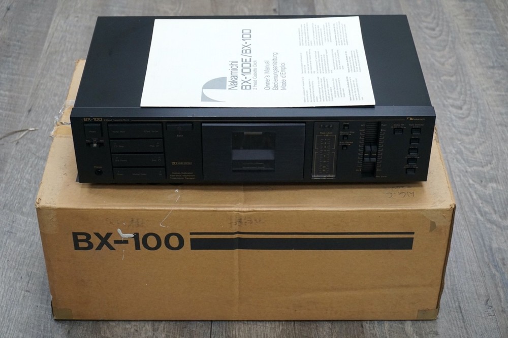 1984-1987 Vintage Nakamichi BX-100 2-Head Dolby NR Cassette Deck, Tested (394