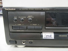 VINTAGE TECHNICS AV CONTROL STEREO RECEIVER SA-EX100 W/ REMOTE