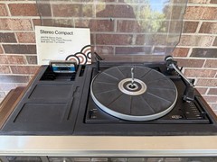 🍊Vintage 1980 JC Penney AM/FM Cassette Player/Recorder Turntable Combo HELP!