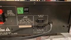 JVC RX-305 Receiver, AM, FM, Phono, Tape, Aux, W/ Cables Vintage
