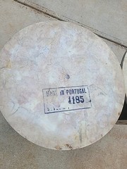 PAIR EMPIRE GRENADIER 6000 SPEAKERS Round Marble Table Top Vintage -PLEASE READ