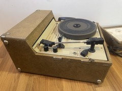 Audiotronics 304A Portable Record Turntable Player Vintage TESTED Working