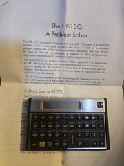 Hewlett Packard HP-15C Scientific Calculator Works Need New Battery