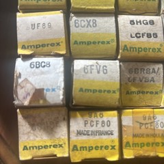 Lot/27 Amperex Mullard NOS Tubes 6BZ6/4EH7/UF89/6BC8/6GH8A/6FV6/8GX7/6LX8 Etc..