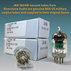 Riverstone Audio – Tested/Matched Pair (2 Tubes) 7-Pin JAN 5654W Fully-Tested Va