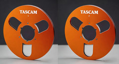 One Pair 10.5” Black TASCAM Tape reel High Quality Aluminum Take Up Reel