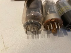 Lot of 10+ Vintage Radio TV Various Sizes & Brands Vacuum Tubes 12au7