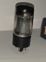 Mullard GZ34 5AR4 Rectifer Vacuum Tube Tests STRONG with Box F31 X8I