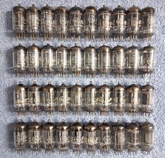 1954 GE 12AU7/ECC82 PLATINUM PLUS GRADE Preamp Tubes Matched Pair 90% NOS