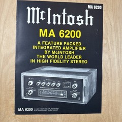 9 McIntosh Sales Brochures MC250 MC300 C29 MA6200 MR74 MC2300 C27 MR78