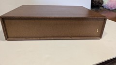 Vintage 3 Drawer 42 Cassette Tape Storage Case Wood Grain Faux Oak