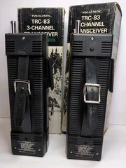 2 Realistic TRC-83 3 Channel Transceiver No. 21-1605 Original Boxes both tested