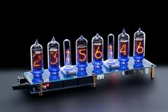 Glass Column with 2 NE-2H Neon Lamps+Holder for IN-14 IN-8 Nixie Tubes Clocks