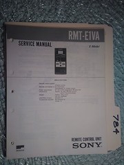 Sony rmt-e1va service manual original repair book remote control unit