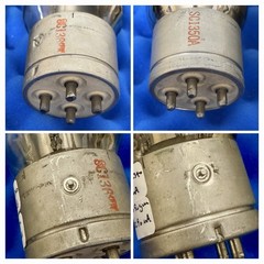 TWO GE VT-4-C Tubes / Matched Within 1% Gm / Amplitrex Tested +100% / 211 / 1940