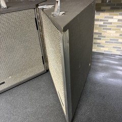 Vintage Set of Akai SS-50 Angled Suitcase Speakers Audio Case Mechanical Speaker