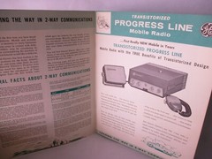 GE General Electric Two-Way Mobile Radio Pamphlet Catalog 1960’s ECR 904 VINTAGE