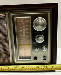 Vintage Sony ICF-9550W AM/FM Radio Wood Case *Working *Tuning & Case Need Work