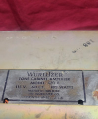 Tube Amp Wurlitzer Model 420A Volume Bass Treble Controls Guitar Amp DYI 35 Watt