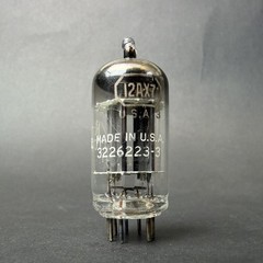 1960s 12AX7 ECC83 Tung-Sol Tube Gray Long Plate O Getter TV7 Test NOS TS7-11
