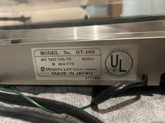 Hitachi HT-40S Direct Drive Turntable with replaced stylus Made in Japan, tested