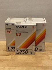 SONY ES L-750 Dynamicron BETA Standard Grade Video Cassette Lot of 7