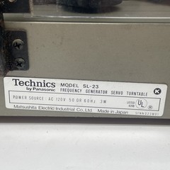 Technics SL-23 Belt Drive Turntable Victor Z-1S Cartridge VTG Japan TESTED WORKS