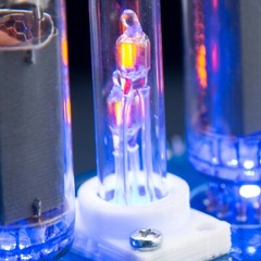 Glass Column with 2 NE-2H Neon Lamps+Holder for IN-14 IN-8 Nixie Tubes Clocks